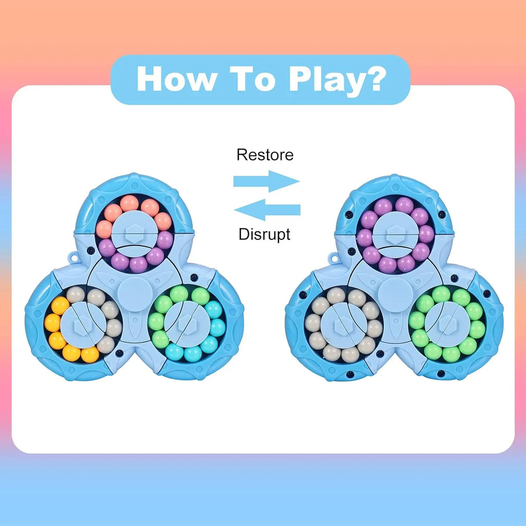 Fidget Spinner Puzzle Toy | Stress Relief Toy | Brain Teaser for Kids & Adults