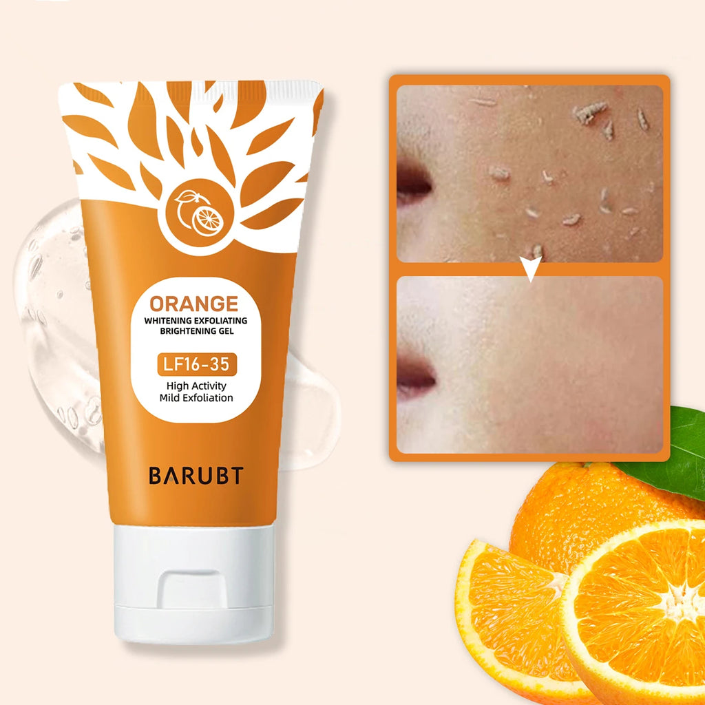 Orange Enzyme Exfoliating Gel | Vitamin C Face Scrub | Dead Skin Remover & Brightening Cleanser