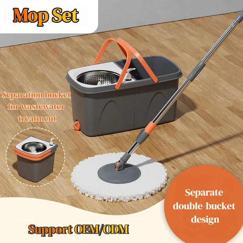 👉 360° Spin Mop Cleaner – Easy Floor Cleaning with Rotating Microfiber Head