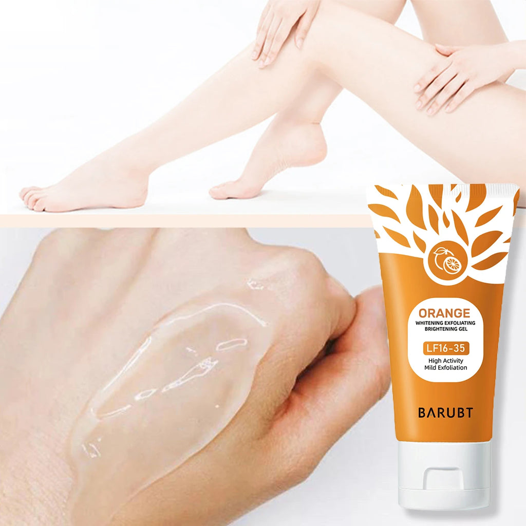 Orange Enzyme Exfoliating Gel | Vitamin C Face Scrub | Dead Skin Remover & Brightening Cleanser